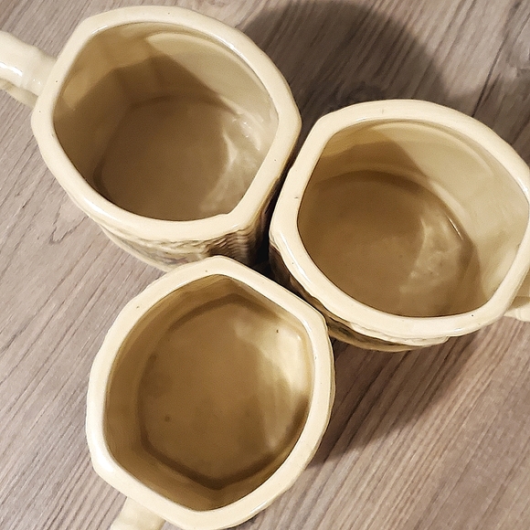 Vintage Butterfly Garden Trellis Coffee Mugs by Enesco 1978 SET OF 3 - Picture 6 of 6